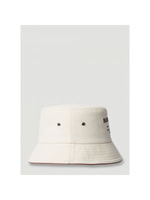 Sombrero con bordado de algodón Burberry beige