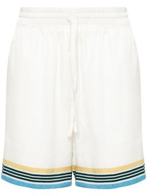 Svilene bermuda kratke hlače Casablanca bela