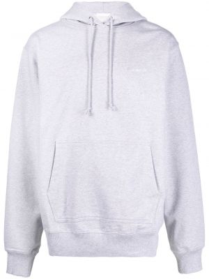 Hoodie aus baumwoll mit print Helmut Lang grau