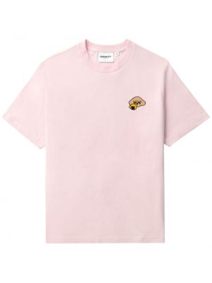 Kokvilnas t-krekls ar apdruku Chocoolate rozā