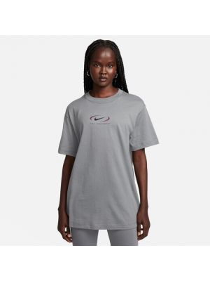 Camiseta con estampado Nike gris