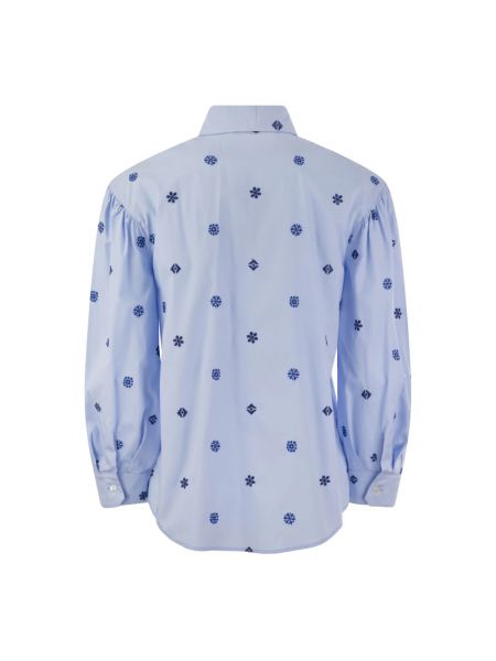 Camisa de algodón Max Mara Weekend azul