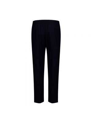 Pantalones de lana slim fit Calvin Klein azul