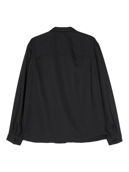 Vlněná košile Lemaire černá