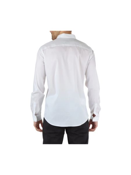 Camisa manga larga lyocell Armani Exchange blanco