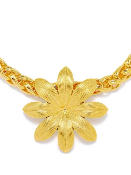 Ogrlica s cvetličnim vzorcem Destree zlata