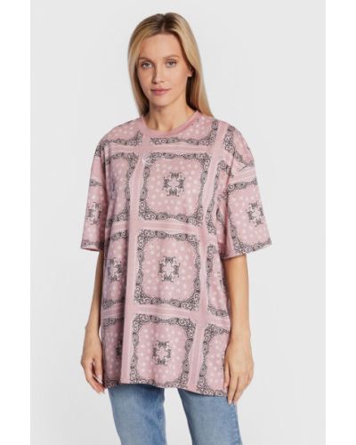 Karl Kani Póló Small Signature Paisley 6130699 Rózsaszín Relaxed Fit