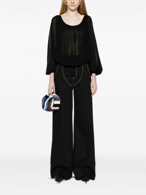 Transparenter bluse Chanel Pre-owned schwarz