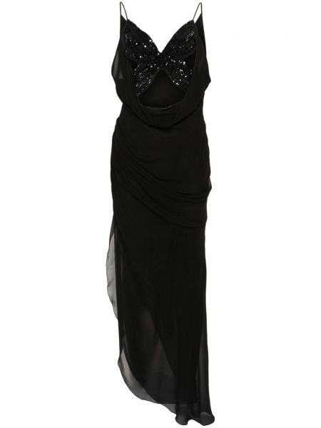 Копринена вечерна рокля Blumarine черно