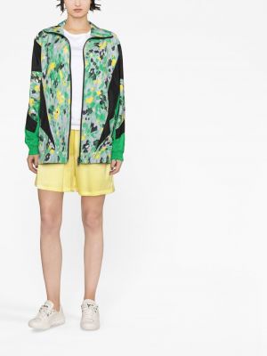 Kurtka z nadrukiem w abstrakcyjne wzory Adidas By Stella Mccartney zielona