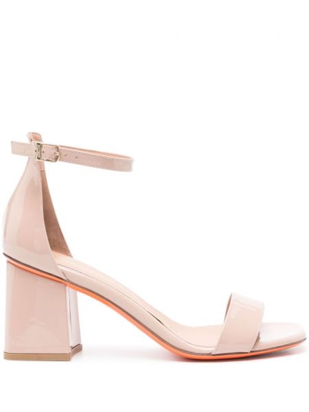 Kožené sandály Santoni růžové