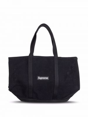 Nákupná taška Supreme čierna