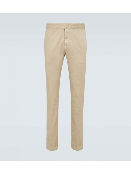 Pantalones chinos de lino Loro Piana beige