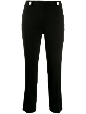 Pantalones ajustados con botones Prada negro