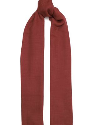 Кашемировый шелковый шарф Brunello Cucinelli бордовый