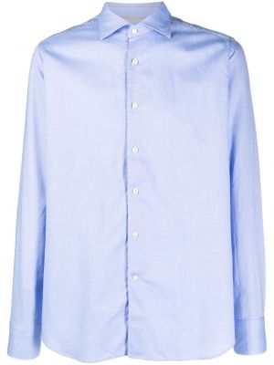 Bavlněná košile Tintoria Mattei modrá