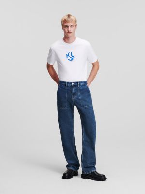 Džinsi Karl Lagerfeld Jeans zils