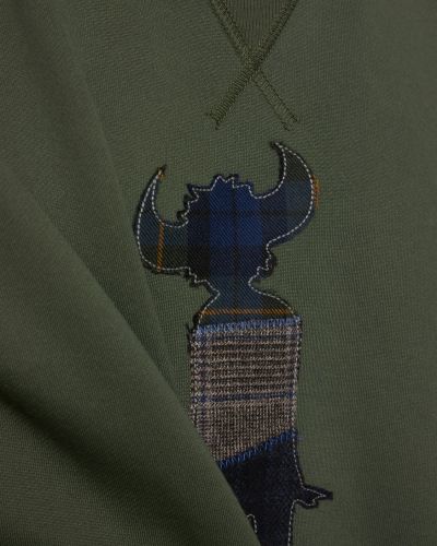 Bluza bawełniana z dżerseju Junya Watanabe zielona