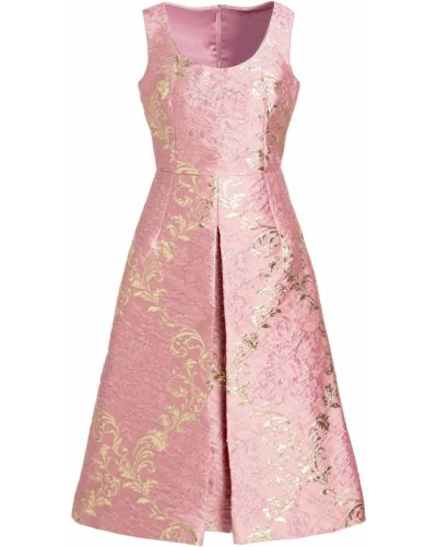 Платье миди из парчи плиссированное Dolce & Gabbana