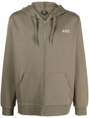 Hoodie A.p.c. grön