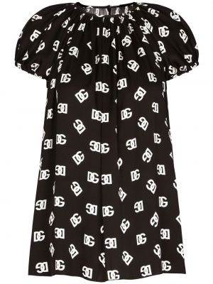 Μεταξωτή μπλούζα με σχέδιο Dolce & Gabbana