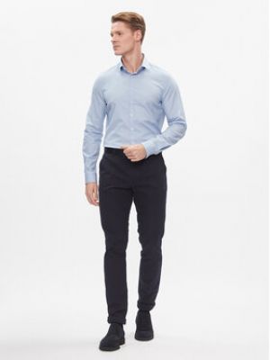Slim fit košile Calvin Klein modrá
