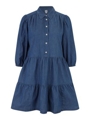 Košeľové šaty Gap Petite modrá