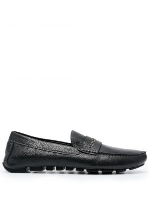 Pantofi loafer din piele Philipp Plein negru