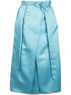Falda plisada Prada azul