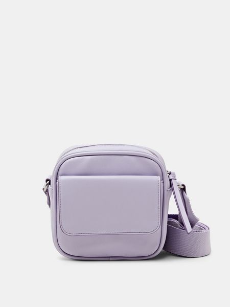 Bolsa de cuero Esprit violeta