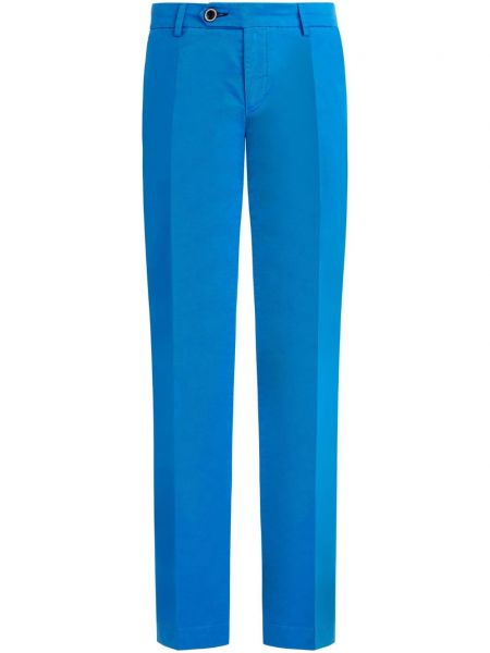Памучни стреч панталон Vilebrequin синьо