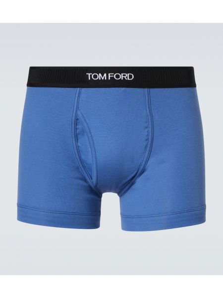 Jersey bomull boksershorts Tom Ford blå