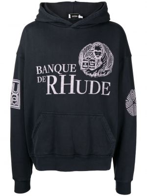 Hoodie Rhude blå