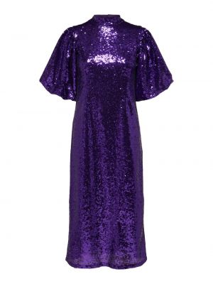 Коктейльное платье Selected фиолетовое