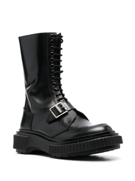 Nėriniuotos auliniai batai su raišteliais Adieu Paris juoda