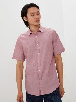 Рубашка с коротким рукавом Ostin, розовая