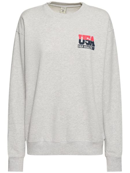 Crewneck sweatshirt Sporty & Rich grå