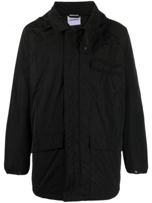 Παλτό με κουκούλα Aspesi μαύρο