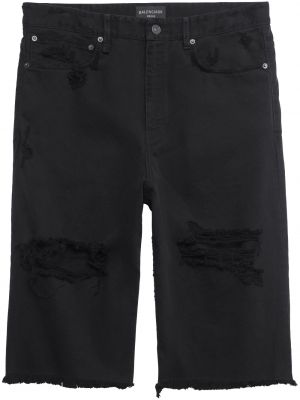 Džínsové šortky Balenciaga - čierna