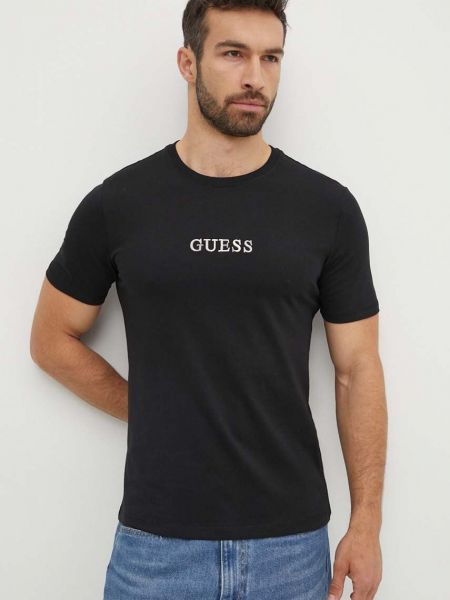 Pamučna majica Guess crna