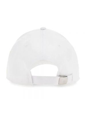 Gorra de algodón con estampado Hogan blanco