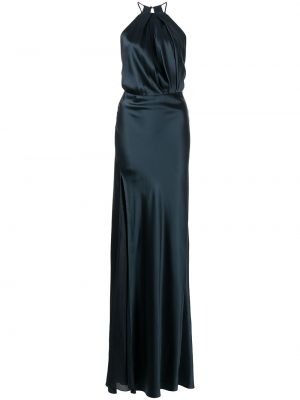 Sukienka wieczorowa plisowana Michelle Mason niebieska