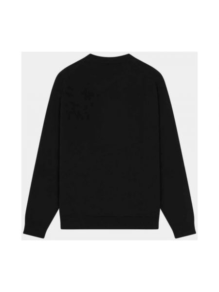 Jersey de lana de flores de tela jersey Kenzo negro