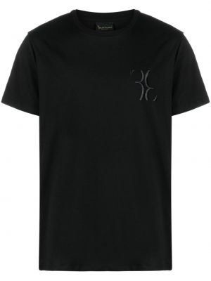 Bavlnené tričko s výšivkou Billionaire čierna