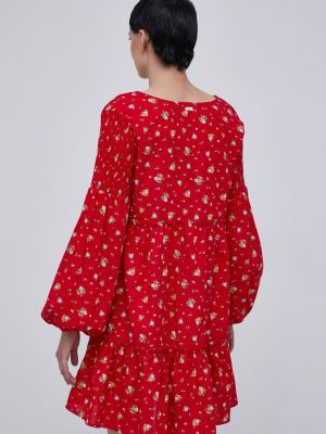 Mini šaty Billabong červené