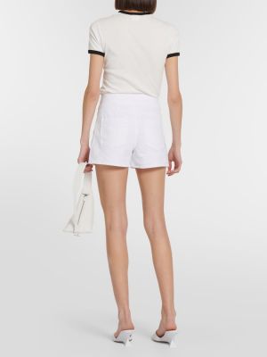 Shorts taille haute Frame blanc
