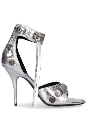 Usnjene sandali Balenciaga srebrna