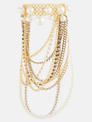 Náhrdelník s perlami Junya Watanabe zlatý