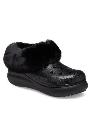 Sandales en cristal Crocs noir