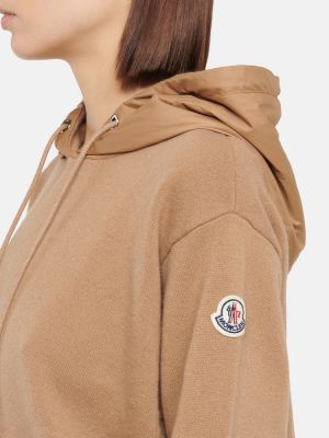 Vunena hoodie s kapuljačom od kašmira Moncler